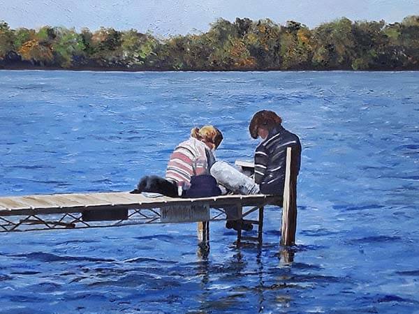 Studying on the Dock